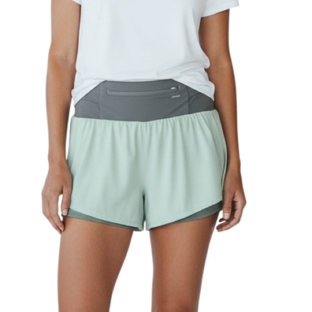 FP Movement by Free People Two-Tone Light as Air UV protectant Athletic Shorts